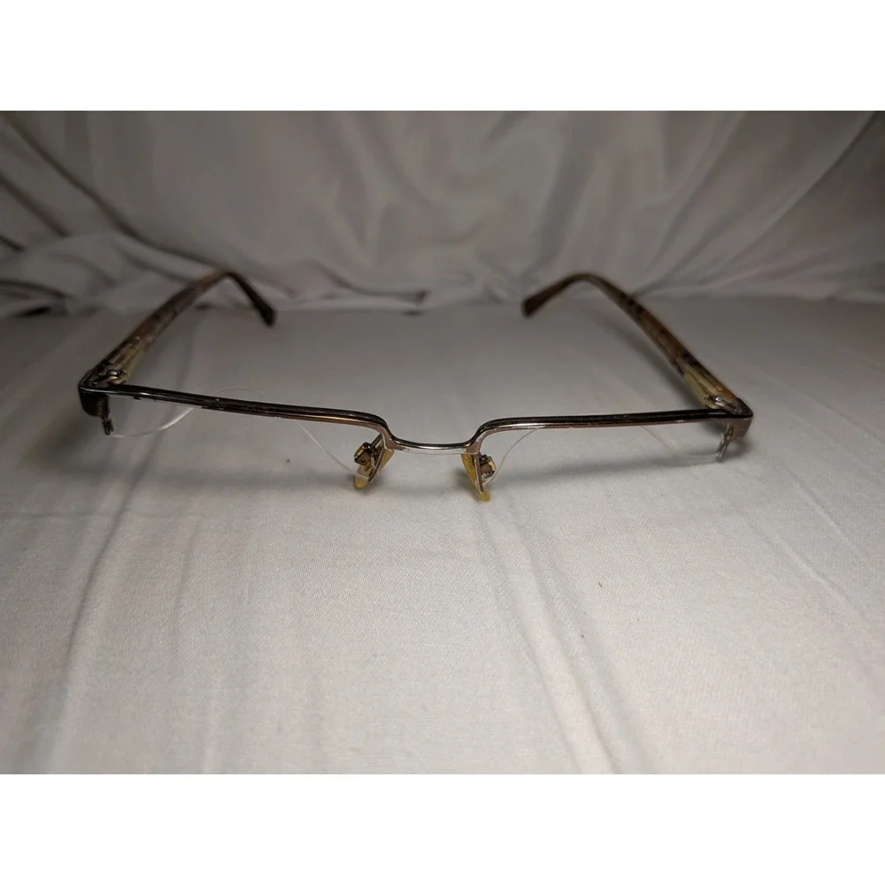 Burberry Eyeglasses B 1006 1012 Frames Only Half Rim Brown‎ Women 52-18-140